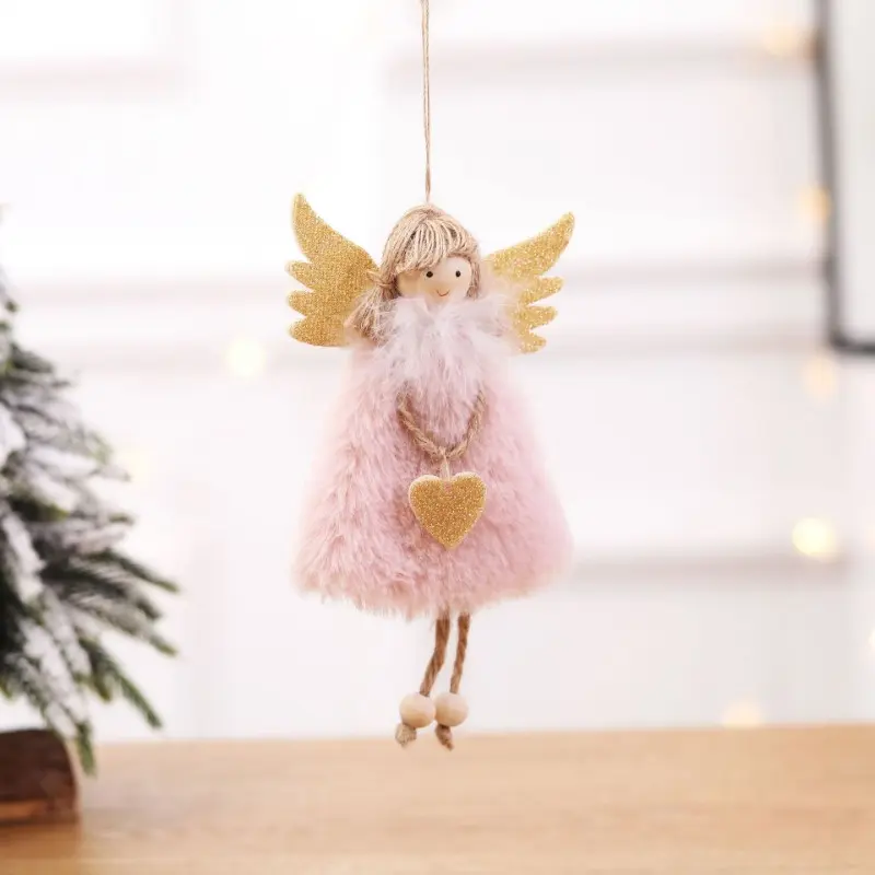 4 PCS Christmas Angel Dolls Merry Christmas Tree Decoration for Home Cristmas Xmas Navidad Natal Noel Gifts Happy New Year