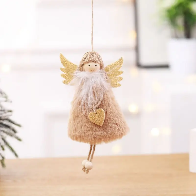 4 PCS Christmas Angel Dolls Merry Christmas Tree Decoration for Home Cristmas Xmas Navidad Natal Noel Gifts Happy New Year