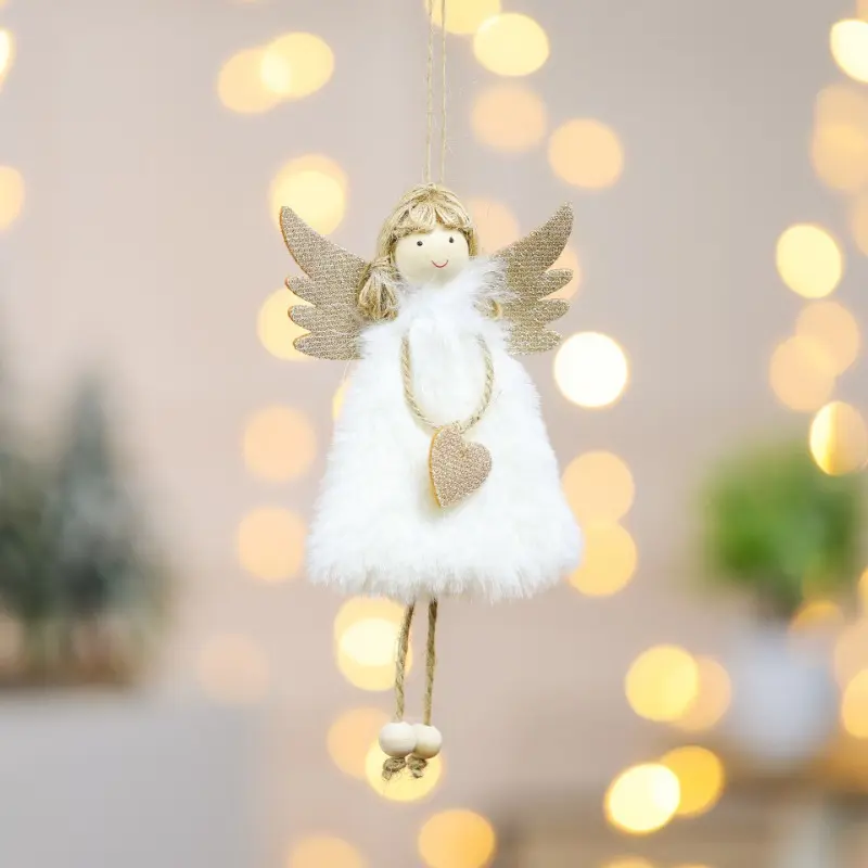 4 PCS Christmas Angel Dolls Merry Christmas Tree Decoration for Home Cristmas Xmas Navidad Natal Noel Gifts Happy New Year