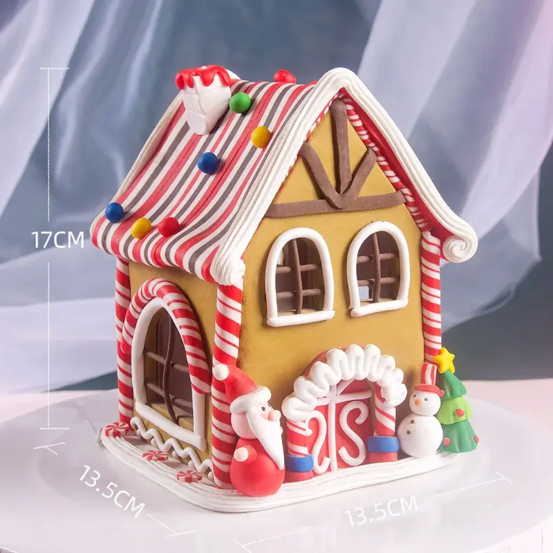 Christmas Dimensional Decoration Ornaments Christmas House Decorations Christmas Decoration Pendants for Soft Clay Houses