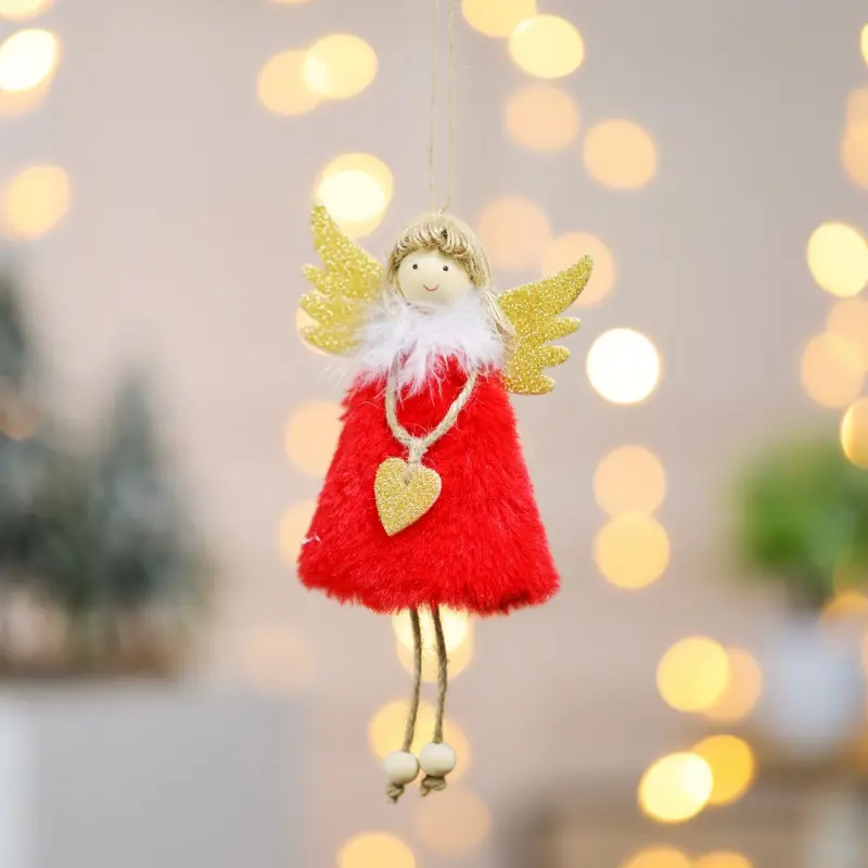 4 PCS Christmas Angel Dolls Merry Christmas Tree Decoration for Home Cristmas Xmas Navidad Natal Noel Gifts Happy New Year