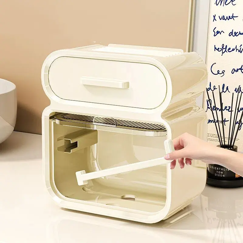 Toilet Tissue Box Wall Mounted Paper Tube Paper Drawer Storage Bathroom Double Layer Storage Rack Toilet Roll Holder Waterproof