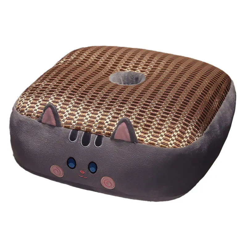 Summer Ice Rattan Mat Futon Cushion Lazy Sitting Pier Home Bedroom Carpet Fart Pad Car seat Children Thickened Seat Cushion