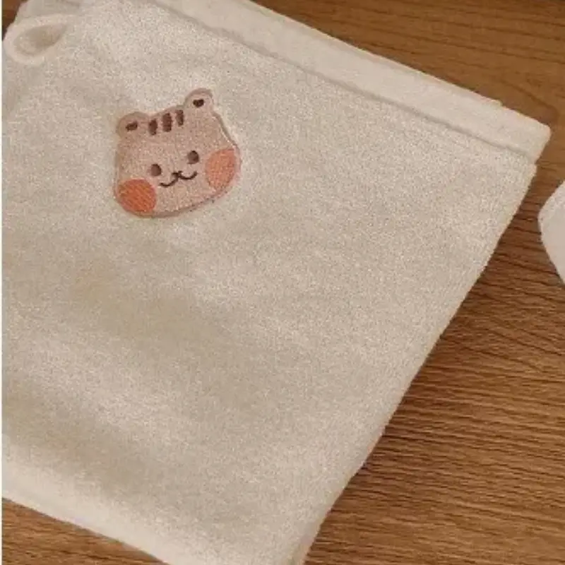 Korean Burp Cloths for Babies Cute Cartoon Baby Drool Towels Soft Cotton Absorbent Newborn Baby Face Square Towels