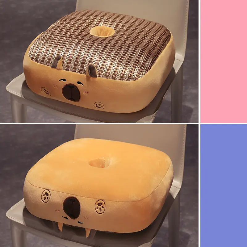 Summer Ice Rattan Mat Futon Cushion Lazy Sitting Pier Home Bedroom Carpet Fart Pad Car seat Children Thickened Seat Cushion