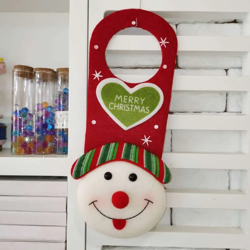 Christmas Pendant Santa/Snowman/Reindeer Door Wall Hanging Ornaments Xmas Tree Party Decorations Festival Navidad