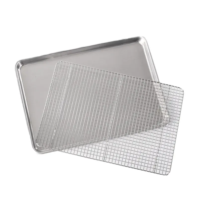 1PC Stainless Steel Drain Rack Drain Basket Barbecue Net Grease Mesh Filter Pan Baking Bread Cool Net Drain Rack