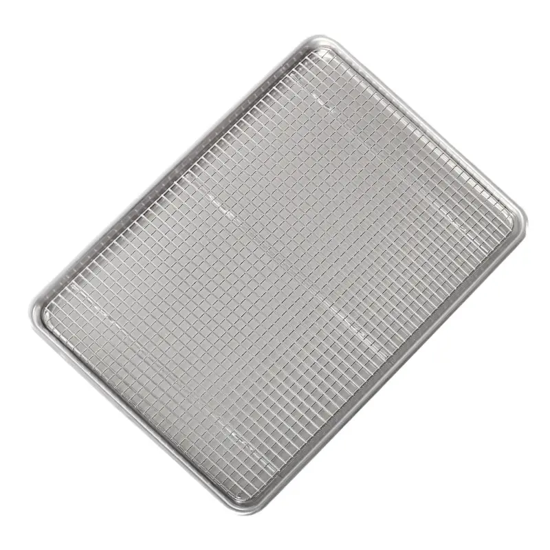 1PC Stainless Steel Drain Rack Drain Basket Barbecue Net Grease Mesh Filter Pan Baking Bread Cool Net Drain Rack