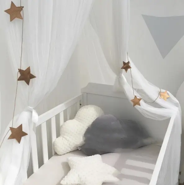 Ins Nordic Children's Room Dome Mesh Tent Bed Tent Mosquito Net  7 Pieces layers