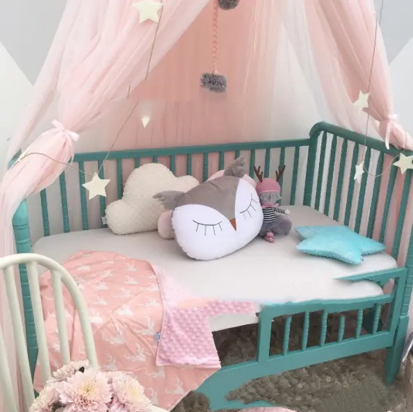 Ins Nordic Children's Room Dome Mesh Tent Bed Tent Mosquito Net  7 Pieces layers