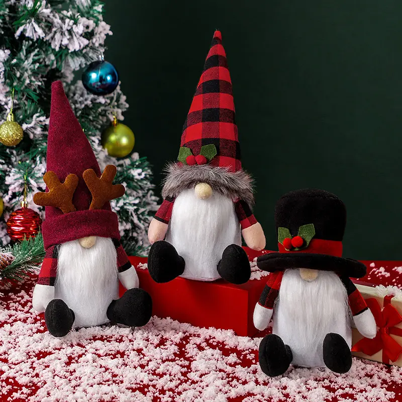 Christmas Decoration Supplies Nordic Style Decorative Dolls Christmas Decorations Faceless Old Man Doll Window Decorations