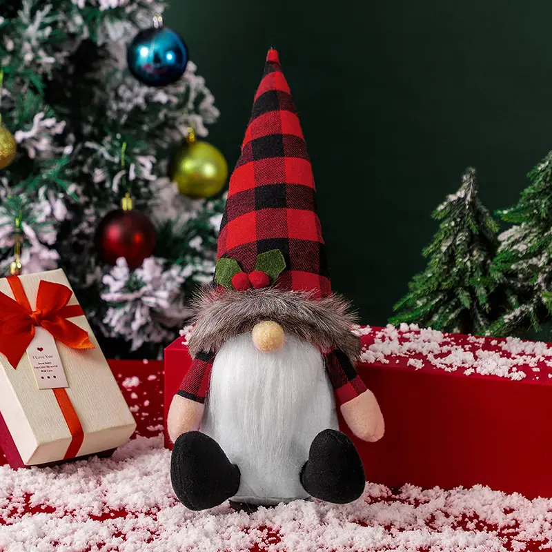 Christmas Decoration Supplies Nordic Style Decorative Dolls Christmas Decorations Faceless Old Man Doll Window Decorations