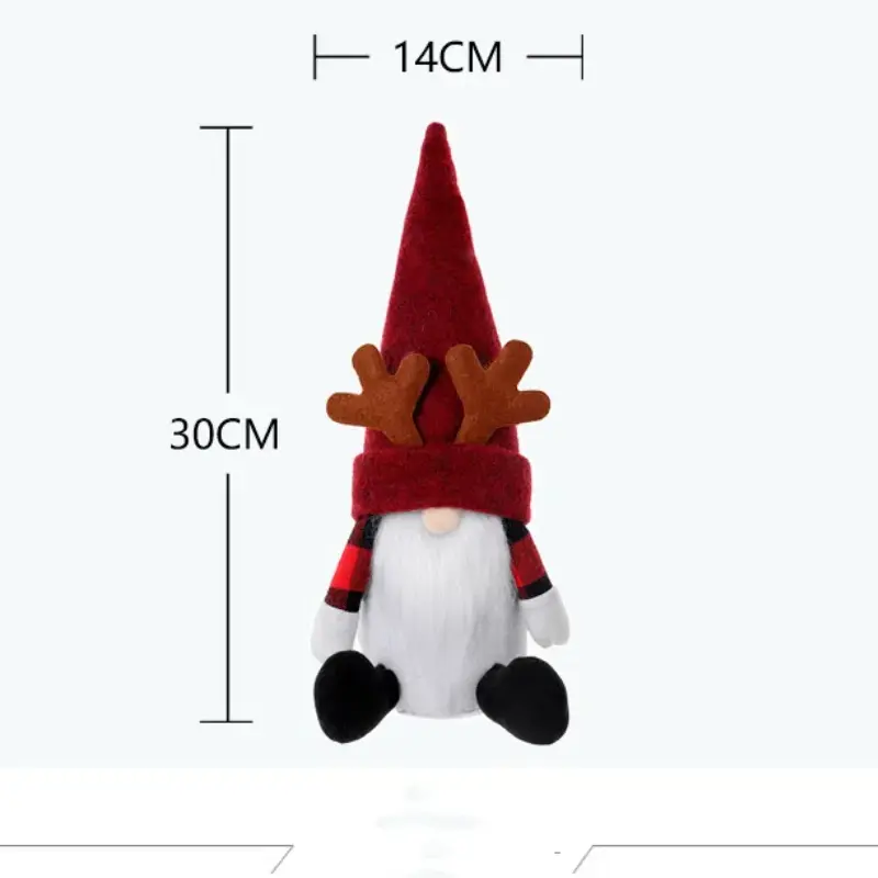 Christmas Decoration Supplies Nordic Style Decorative Dolls Christmas Decorations Faceless Old Man Doll Window Decorations