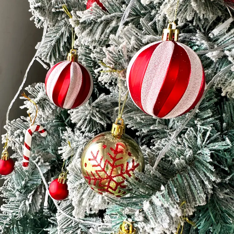 Christmas Tree Accessories Decoration Ball 36 Pack Colorful Ball Electroplating Ball Pendant Christmas Scene Layout