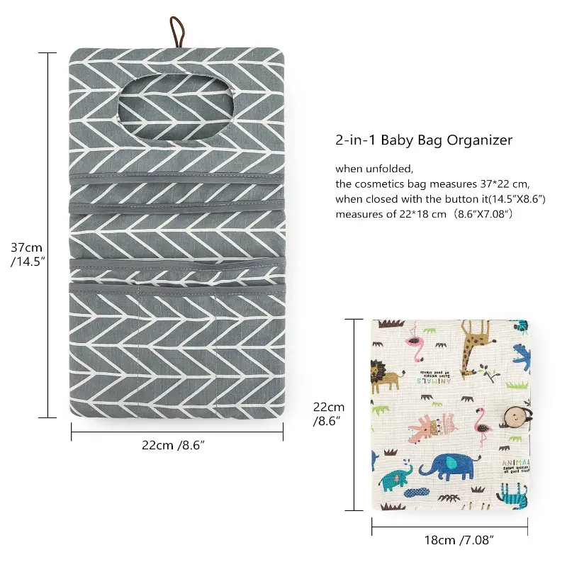 Baby Bag Organizer Portable Baby Wash Bag Go Out Stroller Mini Diaper Bag Pouches Travel Gear Foldable Newborn Baby Articles