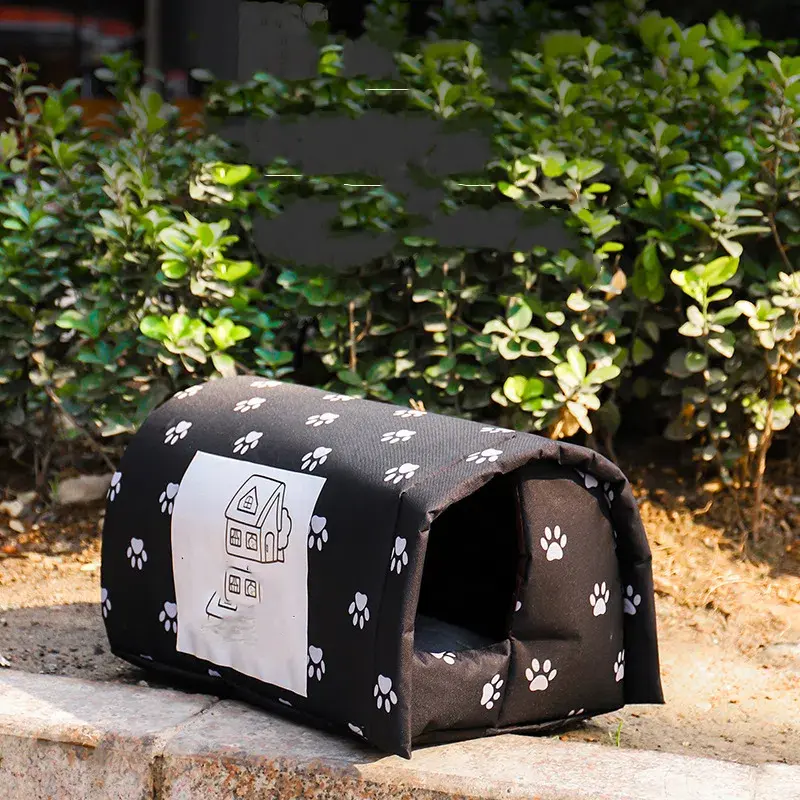 Outdoor Feral Cat Thicken House Warm and Cozy Winter Pet House for Pet Home Shelter Garage Balcony Cat Supplies
