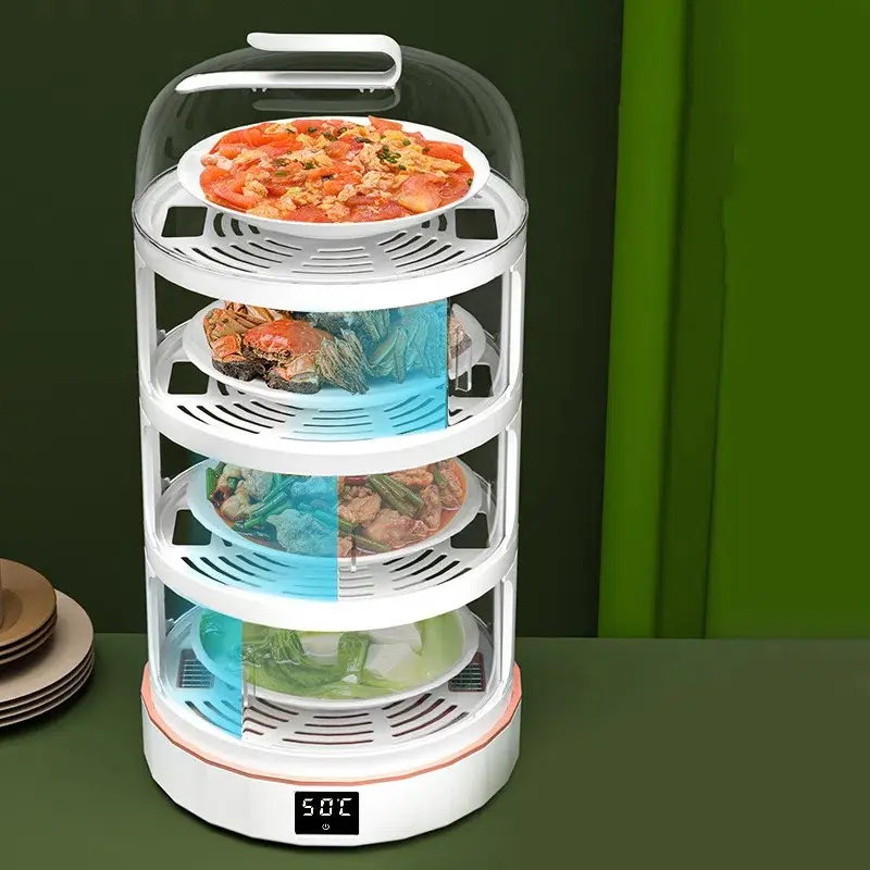 Food Insulation Cover Heating Constant Temperature Food Dust Cover Keep Dish Warmer  Intelligent Thermal Insulation Hot Plate