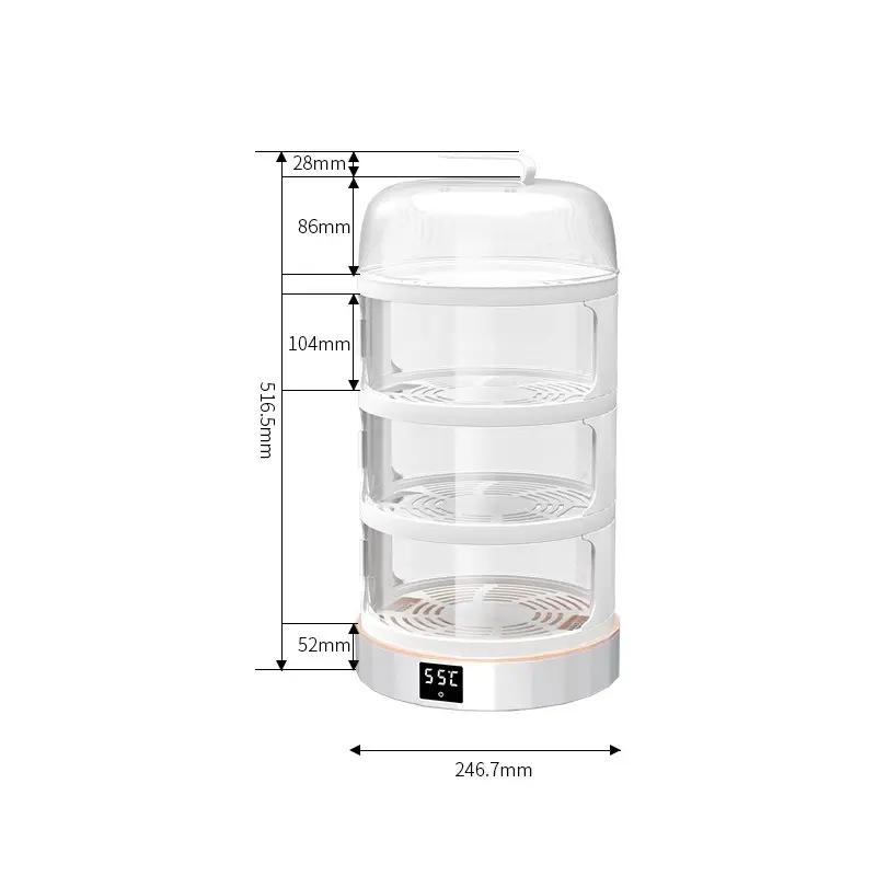 Food Insulation Cover Heating Constant Temperature Food Dust Cover Keep Dish Warmer  Intelligent Thermal Insulation Hot Plate