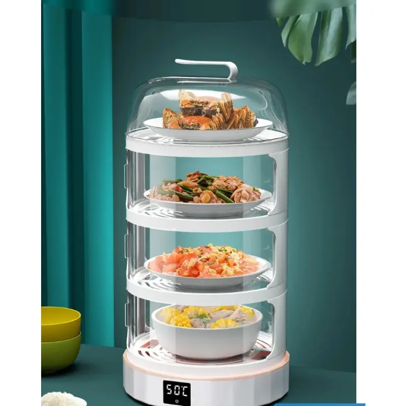 Food Insulation Cover Heating Constant Temperature Food Dust Cover Keep Dish Warmer  Intelligent Thermal Insulation Hot Plate
