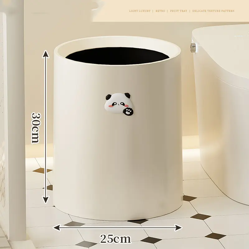 Nordic Entry Lux Style Household Trash Can Living Room Bedroom Good-looking Modern Minimalist Creative Kitchen Large Trash Can