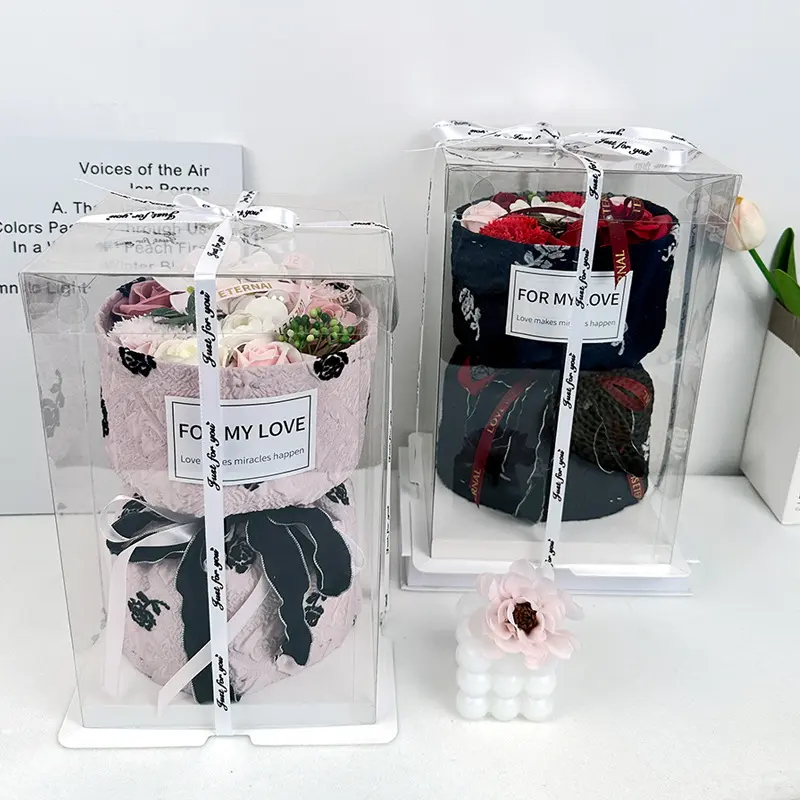 Valentine's Day Fragrance Soap Flower Bouquet Gift Box Eternal Rose Protection Flowers Opening Birthday Proposal Gift
