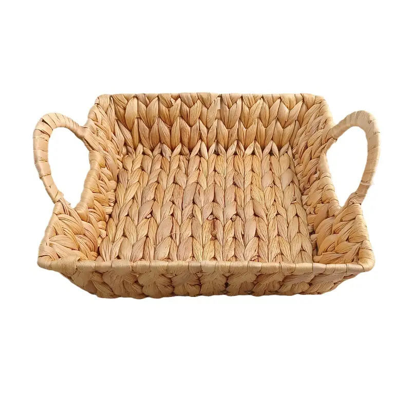 INS Nordic Bread Storage Basket Gourd Grass Handmade Storage Box Vegetables Storage Basket Snacks Fruit Storage Case