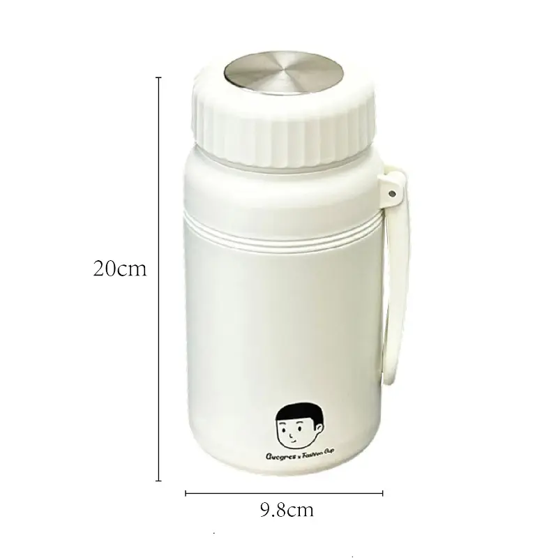 New Large Capacity Thermo Bottle with Straw Stainless Steel Thermal Water Bottle Keep Cold and Hot Thermos Cup Vacuum Flask