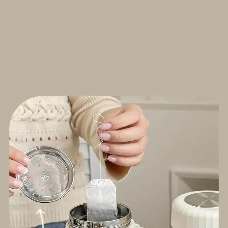 New Large Capacity Thermo Bottle with Straw Stainless Steel Thermal Water Bottle Keep Cold and Hot Thermos Cup Vacuum Flask