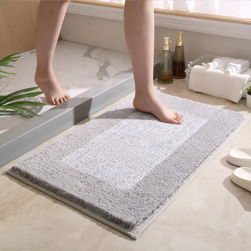 Simple Thickened Bath Mat Bathroom Door Absorbent Mat Bathroom Anti Slip Mat Bedroom Door Dustproof Door Floor Mat Door Mat
