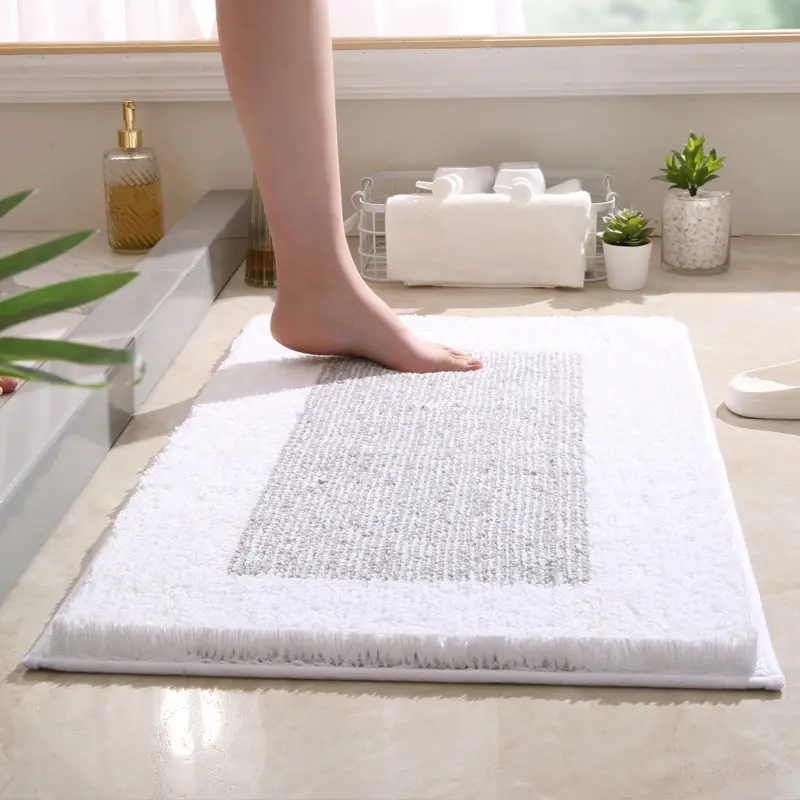 Simple Thickened Bath Mat Bathroom Door Absorbent Mat Bathroom Anti Slip Mat Bedroom Door Dustproof Door Floor Mat Door Mat