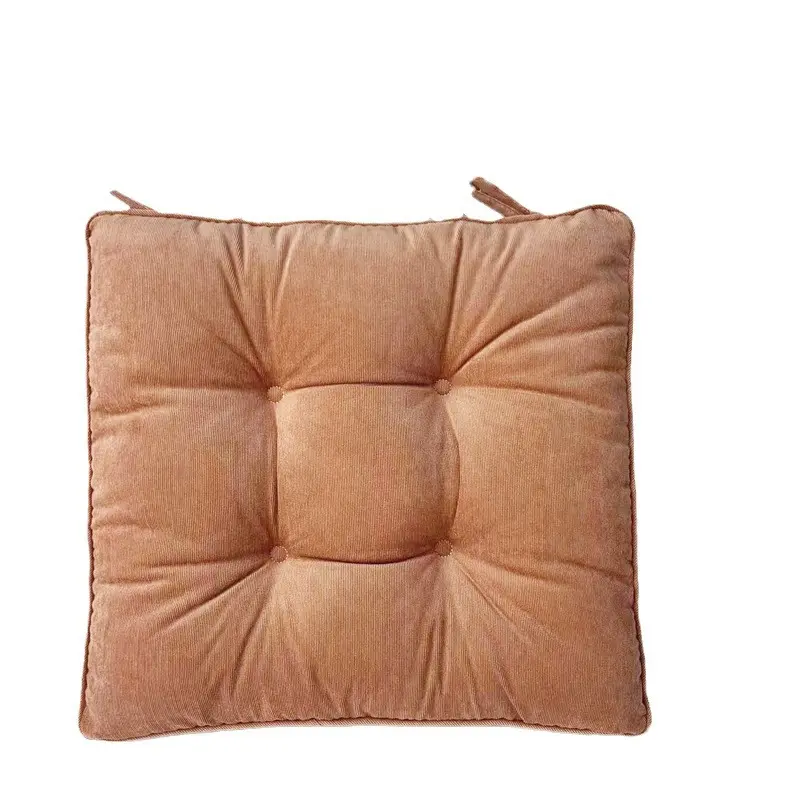 Chair Seat Cushion Back Seat Candy Color Throw Pillow Linen Cushion Decorative Sofa Pillow Office Breathable Comfort
