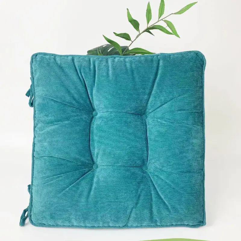 Chair Seat Cushion Back Seat Candy Color Throw Pillow Linen Cushion Decorative Sofa Pillow Office Breathable Comfort