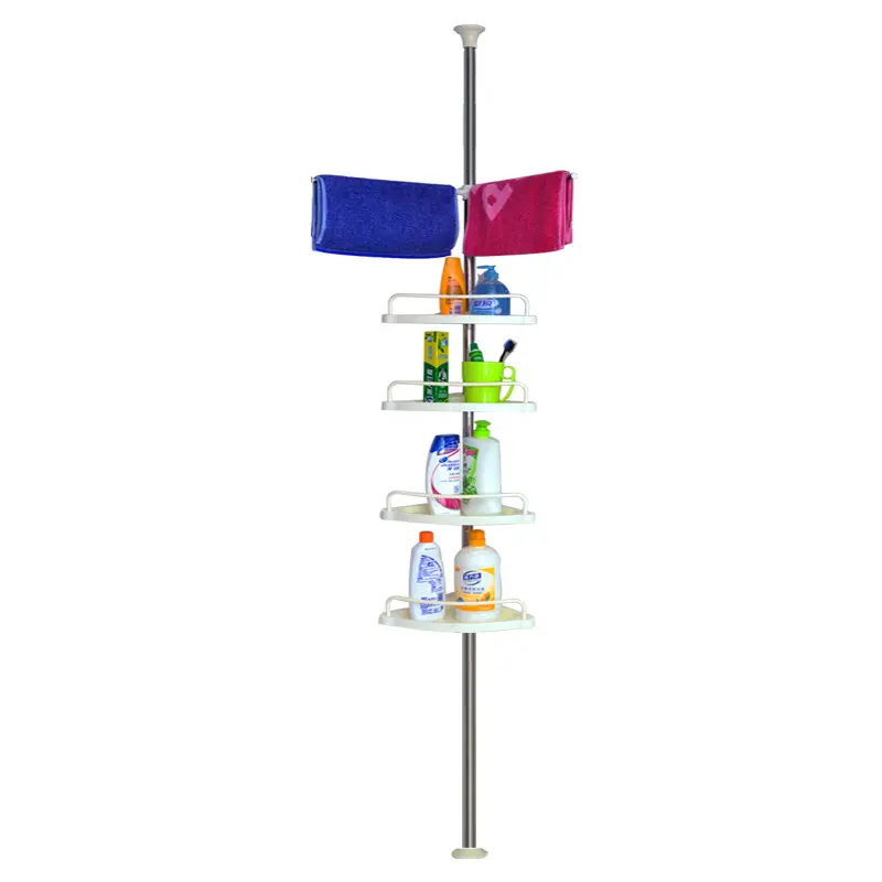 Bathroom Shampoo and Shower Gel Storage Rack Shower Corner Rack 4-Layer Adjustable Corner Storage Rack Multi-storey Shower Room