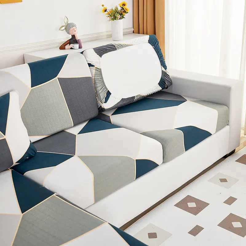 Elastic Print Sofa Seat Cushion Cover Four Seasons General Purpose Sofa Hat Sofa Cover Full Package Universal Cushion Cover