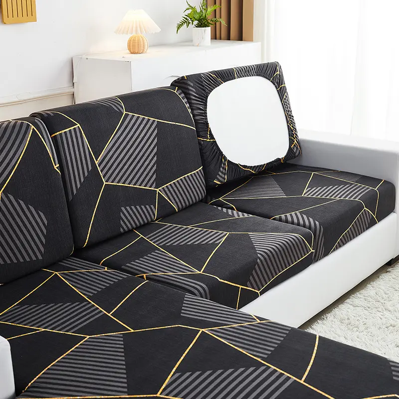 Elastic Print Sofa Seat Cushion Cover Four Seasons General Purpose Sofa Hat Sofa Cover Full Package Universal Cushion Cover