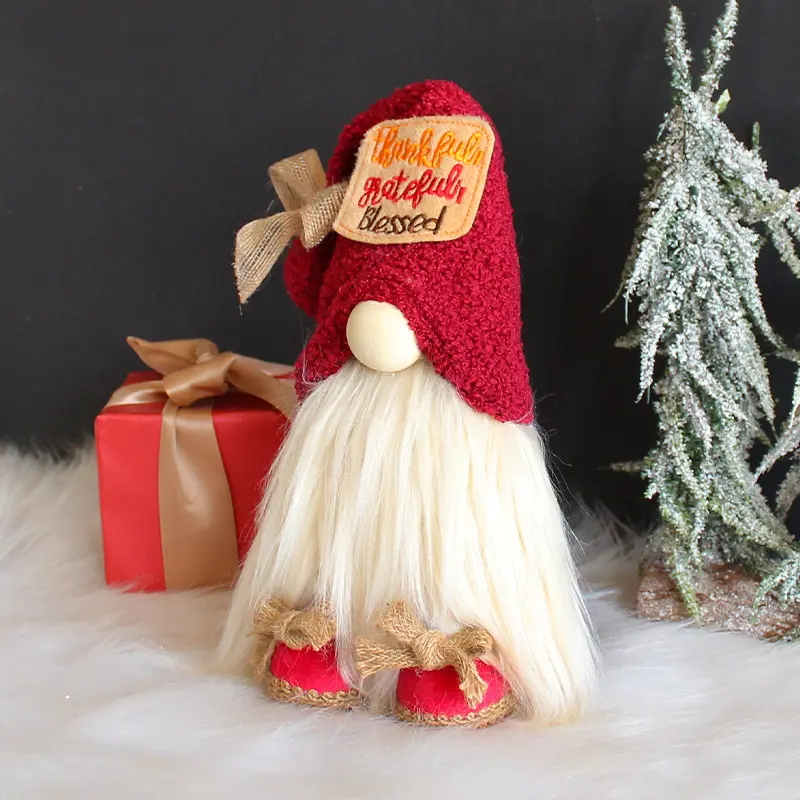 Lovely Faceless Doll Desktop Ornaments Cloth Forest Old Man Doll Decorations Home Decoration Accessories Fairy Garden Christmas