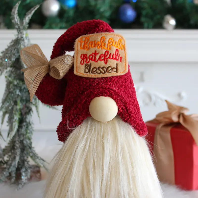 Lovely Faceless Doll Desktop Ornaments Cloth Forest Old Man Doll Decorations Home Decoration Accessories Fairy Garden Christmas