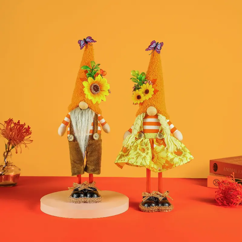 Sunflower Gnome Standing Fall Gnome Butterfly Gnome With Sunflower Spring Gnome For Desktop Living Room Bedroom Farmhouse