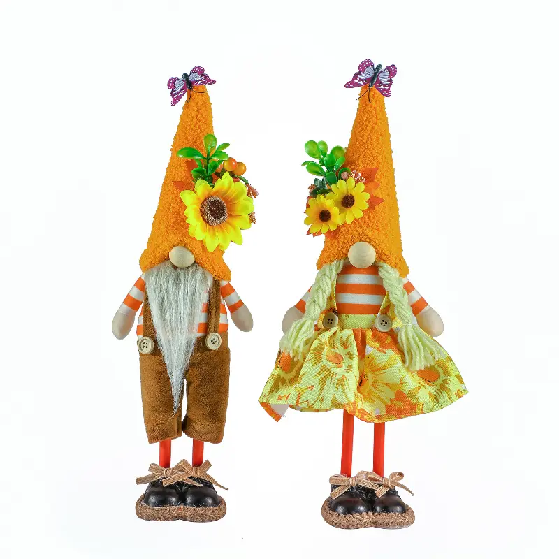 Sunflower Gnome Standing Fall Gnome Butterfly Gnome With Sunflower Spring Gnome For Desktop Living Room Bedroom Farmhouse