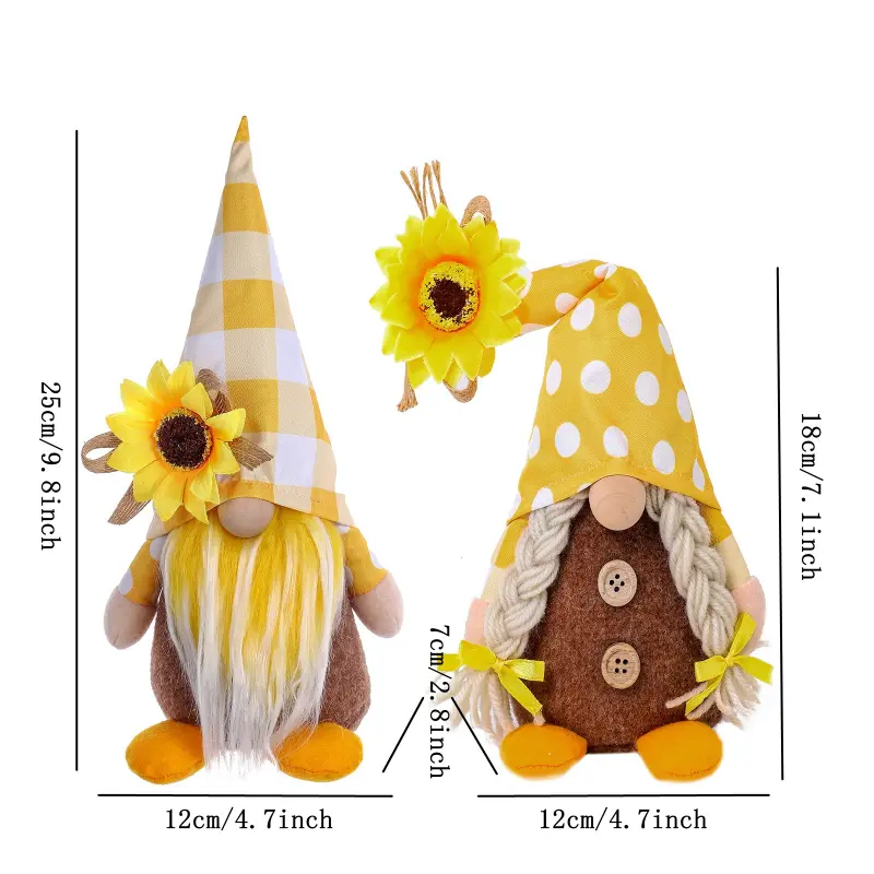 Autumn Sunflower Lovers Crown Of Doll Pose For Faceless Dolls Large Snowflake Ornament Christmas Ornament Pack Daughter Ornament