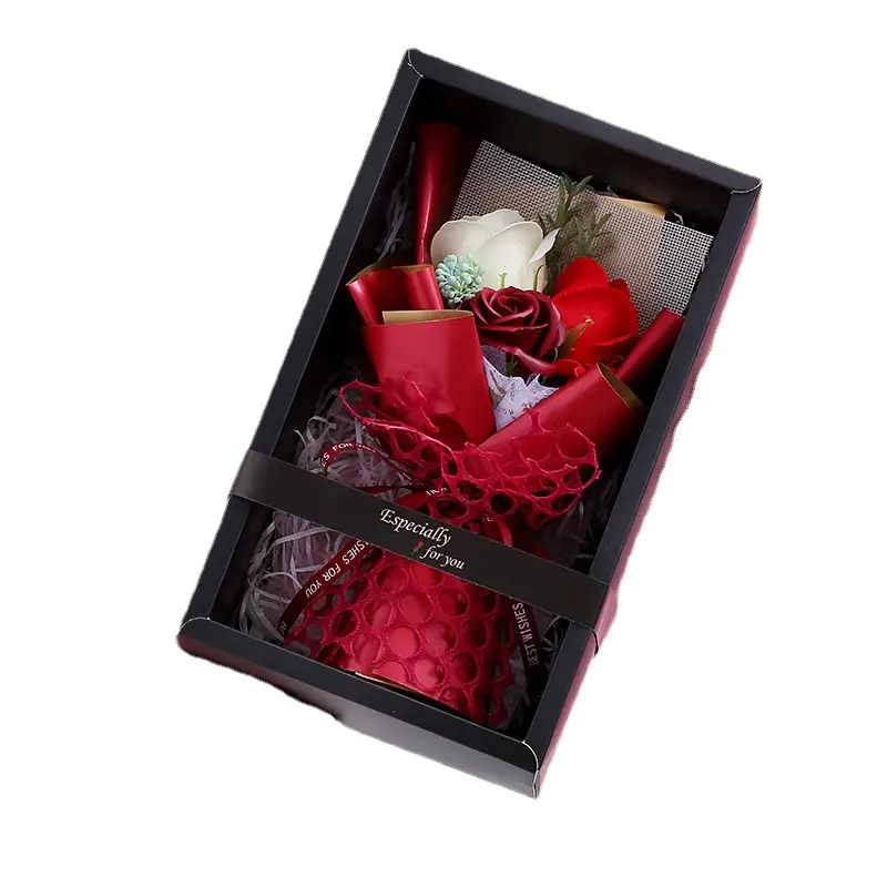 Soap Rose Bundle Gift Box for Girls Valentine's Day Teacher's Day Gift Suitable for Party Housewives Birthday Graduation Gift