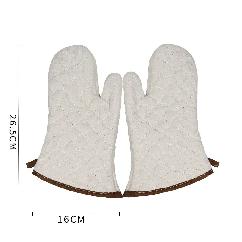 Checkered Pattern Baking Insulation Gloves Oven Microwave Oven Gloves Heat Resistant and Heat-resistant Oven Gloves