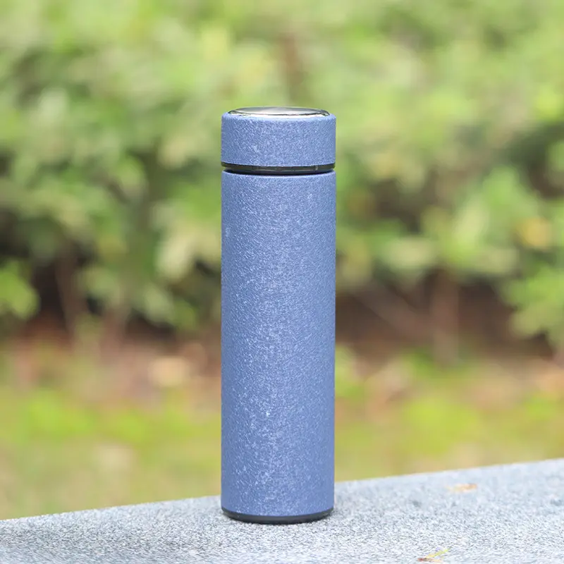 304 Stainless Steel Insulated Cup with Ice Flower Paint Frosted Vacuum Straight Body Cup, Office and Business Gift Water Cup