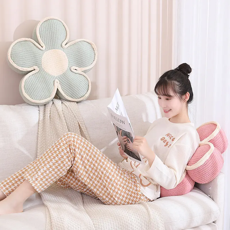 Pillow Flower Pillow Floor Cushion Soft Durable Stylish Decorative Throw Pillow for Aesthetic Home Décor Flower Cushion INS