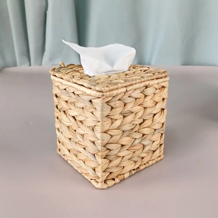 INS Gourd Grass Tissue Box Handmade Storage Box Pastoral StyleTableware Storage Box Living Room Tissue Paper Storage Basket