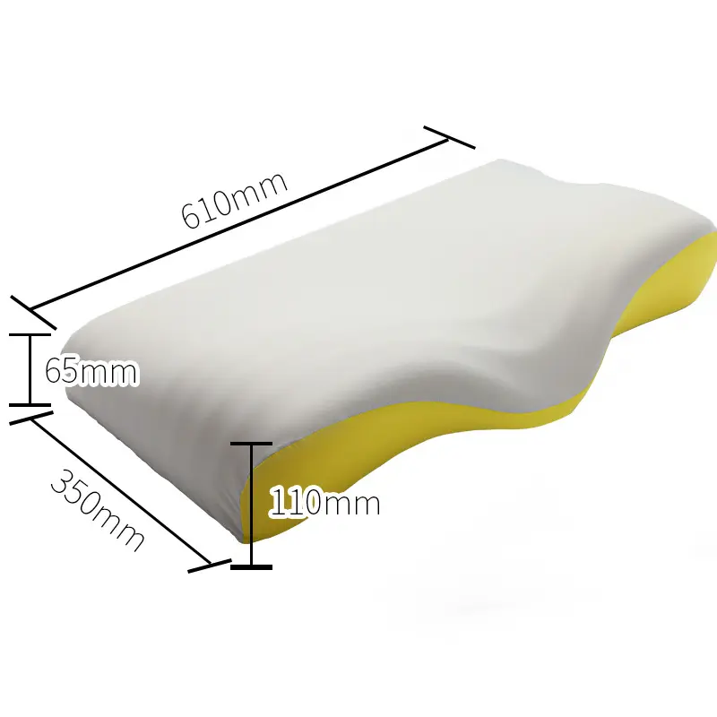 Side Sleeping Breathable Slow Rebound Pillow Protecting Cervical Spine Butterfly Shaped Pillow Memory Cotton Pillow