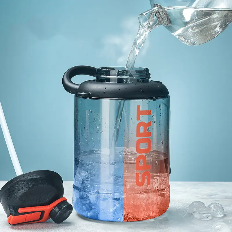 Large Capacity Ton Ton Barrel Summer Sports Fitness Outdoor Kettle with Handle High Temperature Resistance