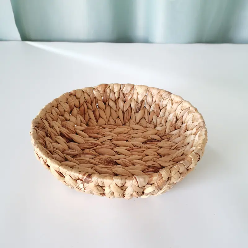 Woven Storage Baskets Kitchen Organizer Handwoven Bread Storage Box Straw Woven Storage Baskets Food Fruit Vegetables Basket