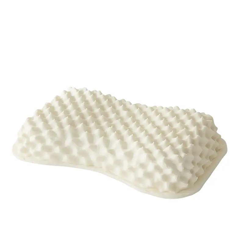 Women's Beauty Massage Curve Cervical Pillow Adult Latex Pillow Natural Neck Protection Pillow Core Pillows for Sleeping