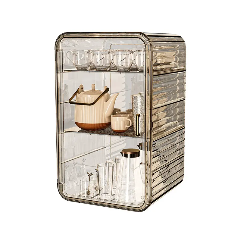 Dustproof Cup Storage Storage Rack Cup Holder Water Cup Storage Rack Tea Set Cup Holder Coffee Mug Storage Box Storage Items